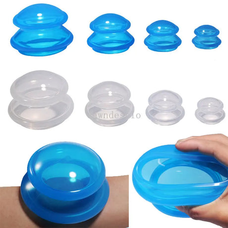 Silicone Cupping Set Suction cups Vacuum Suction Jars Therapy Slimming Body Face Massage Cupping Anti Cellulite Weight Loss - V.I.P Digital Presence