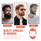 Beard Bushy Roller, Strong Root Moistens Soft Light For Men Nourishing Bushy Growing Beard Comb - V.I.P Digital Presence