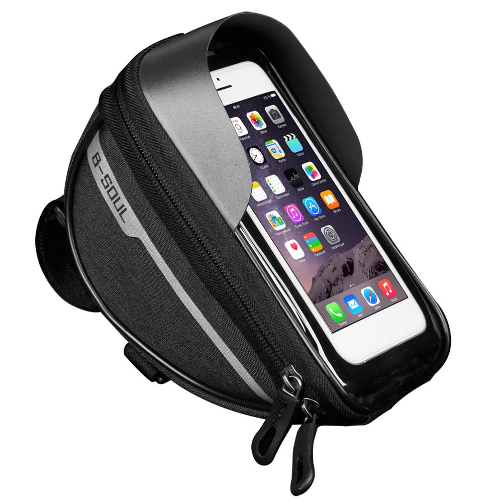 Cycling Bicycle Bike Head Tube Handlebar Cell Mobile Phone Bag Case Holder Case Pannier Waterproof Touchscreen Polyester Bike ba - V.I.P Digital Presence