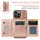 M3 For iPhone 14 Pro Max Glitter Wallet Protective Case iPhone 14 Pro Two In One Magnetic Phone Case - V.I.P Digital Presence