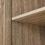 Storage Cabinet with Two Doors for Bathroom, Office, Adjustable Shelf, MDF Board, Brown - V.I.P Digital Presence