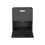 Office furniture Copier Cabinet black 2 door steel copier stand mobile pedestal file Printer Stand - V.I.P Digital Presence