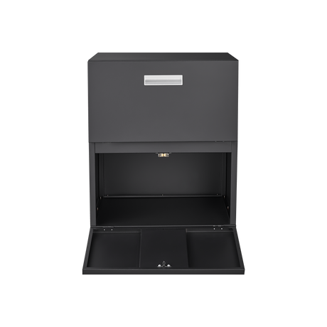 Office furniture Copier Cabinet black 2 door steel copier stand mobile pedestal file Printer Stand - V.I.P Digital Presence