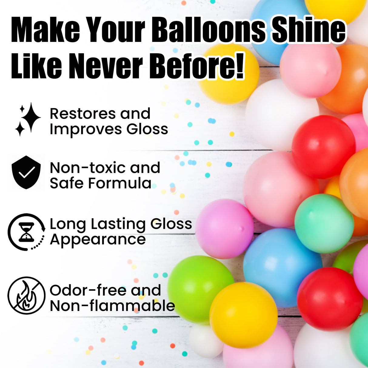 Balloon Shiny Spray, Balloon Safety Long-Lasting Gloss Appearance Polishing Brightening Spray - V.I.P Digital Presence