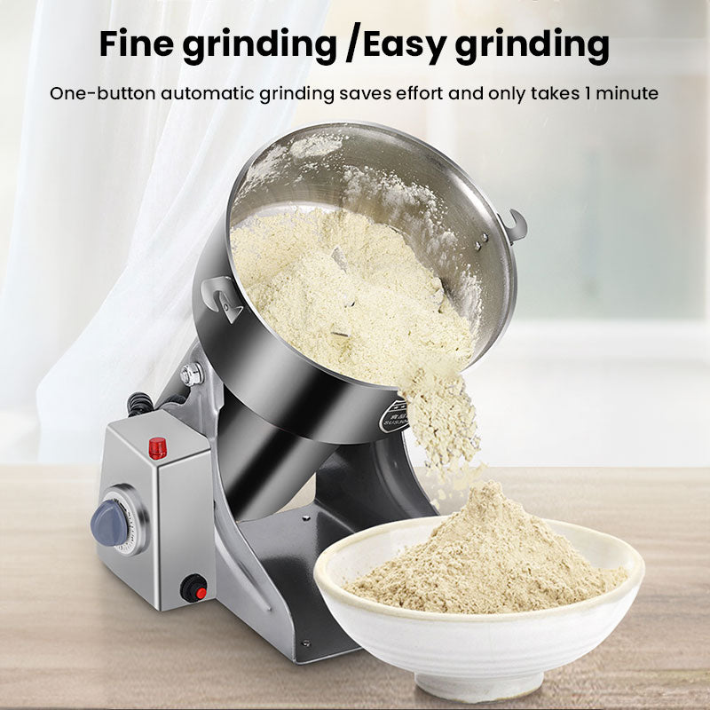 3000W, 800G Parts - Free Big - Capacity Grinder. Grinds herbs, coffee, grains, spices, medicine, wheat & dry food. - V.I.P Digital Presence