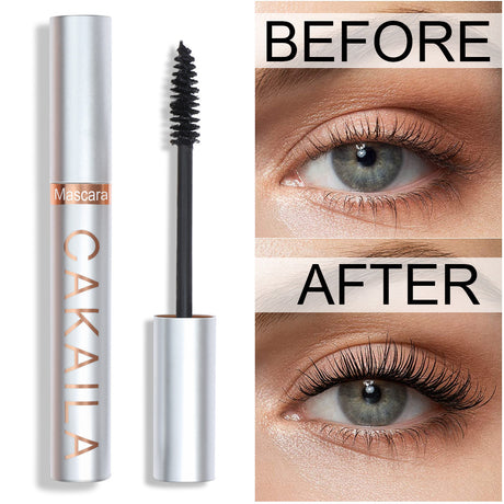 CAKAILA  Makeup thick and long mascara silver tube waterproof long lasting non-smudge false mascara - V.I.P Digital Presence