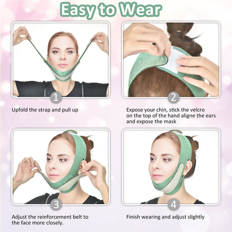 Hailicare Face-Lift V-Belt Graphene Japanese-Style V-Face Tool Small Face Mask Face Correction Bandage - V.I.P Digital Presence
