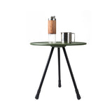 Muebles de exterior para balcón, ligeros, portátiles, de aluminio, altura ajustable, pequeños, redondos, plegables, para picnic y camping.