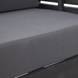 ( Set of 2) Outdoor Acacia Wood Club Chairs with Cushions, Dark Gray, 27.75"D x 32"W x 27.75"H - V.I.P Digital Presence