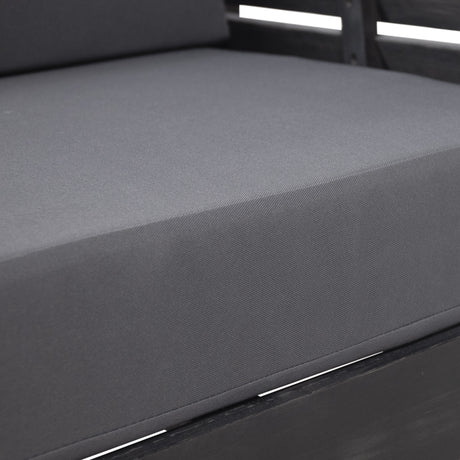 ( Set of 2) Outdoor Acacia Wood Club Chairs with Cushions, Dark Gray, 27.75"D x 32"W x 27.75"H - V.I.P Digital Presence