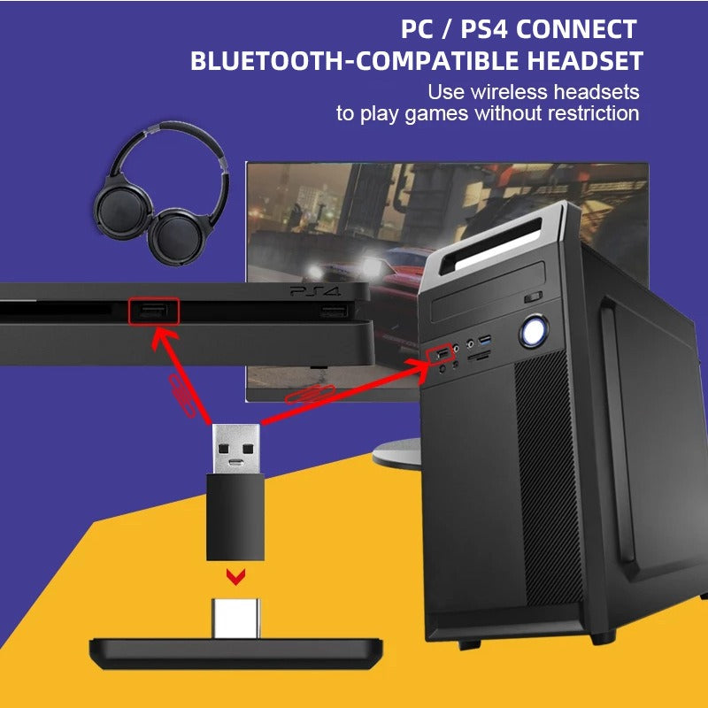 Suitable for switch converter switch Bluetooth adapter audio receiver PS4/PC wireless transmitter - V.I.P Digital Presence