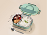 Stylish, simple, portable, large capacity 304 stainless steel two-compartment lunch box with bowl lunch box - V.I.P Digital Presence