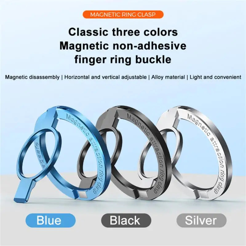 For Phone New Magnetic Ring Holder for 12 13 14 Max Magnet Finger Ring Grip Stand Holder Zinc Alloy Kickstand - V.I.P Digital Presence