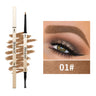 Natural Long-Lasting Waterproof Non-Fading Very Fine Three-Dimensional Not Easy To Smudge Double-Ended Small Gold Bar Eyebrow Pencil - V.I.P Digital Presence