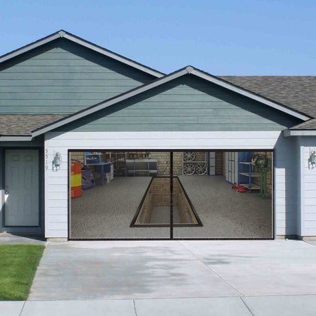 YEGBONG Garage Insect Net Velcro Seamless Retractable Portable Mosquito Net Garage Door Screen Easy Installation - V.I.P Digital Presence