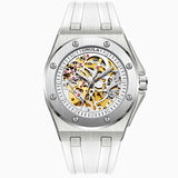 Fully automatic mechanical watch for men fashionable multi-color silicone tape waterproof watch - V.I.P Digital Presence