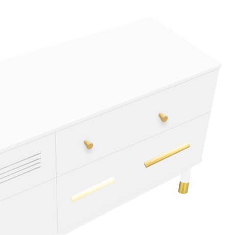 U-Can TV Stand for 75+ Inch TV Entertainment Center TV Media Console Table Modern TV Stand - V.I.P Digital Presence