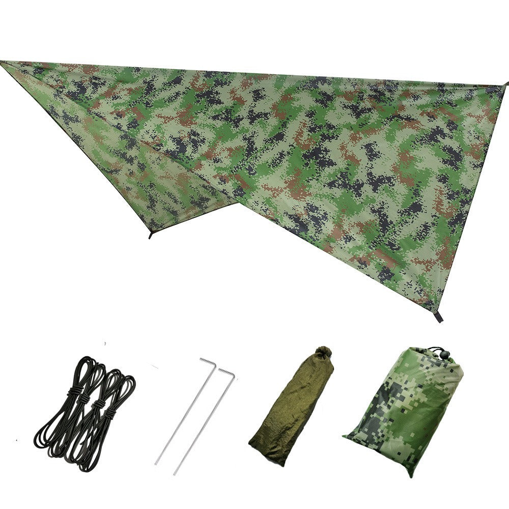 Toldo triangular multifuncional para exteriores, impermeable, resistente a la lluvia, protector solar, para acampar, para playa