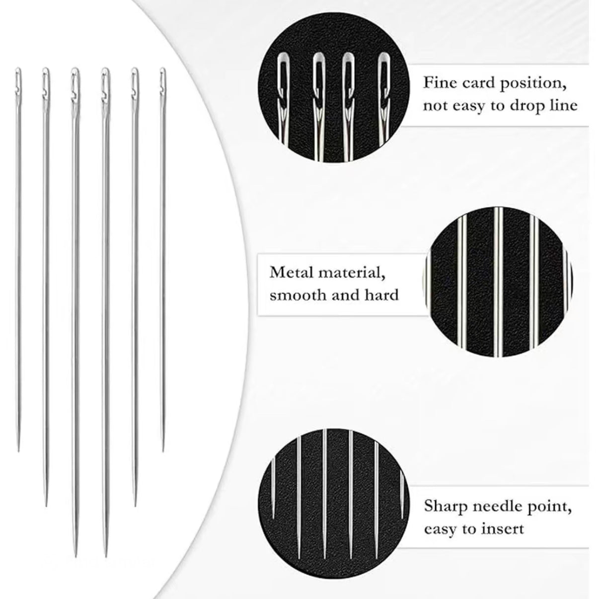 Wodden Case Needle Set