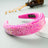 Ins Super Flash Full Drill 4.5cm Wide Brimmed Headdress Thickened Sponge Solid Color Headband Ladies Press Release Art Headband - V.I.P Digital Presence