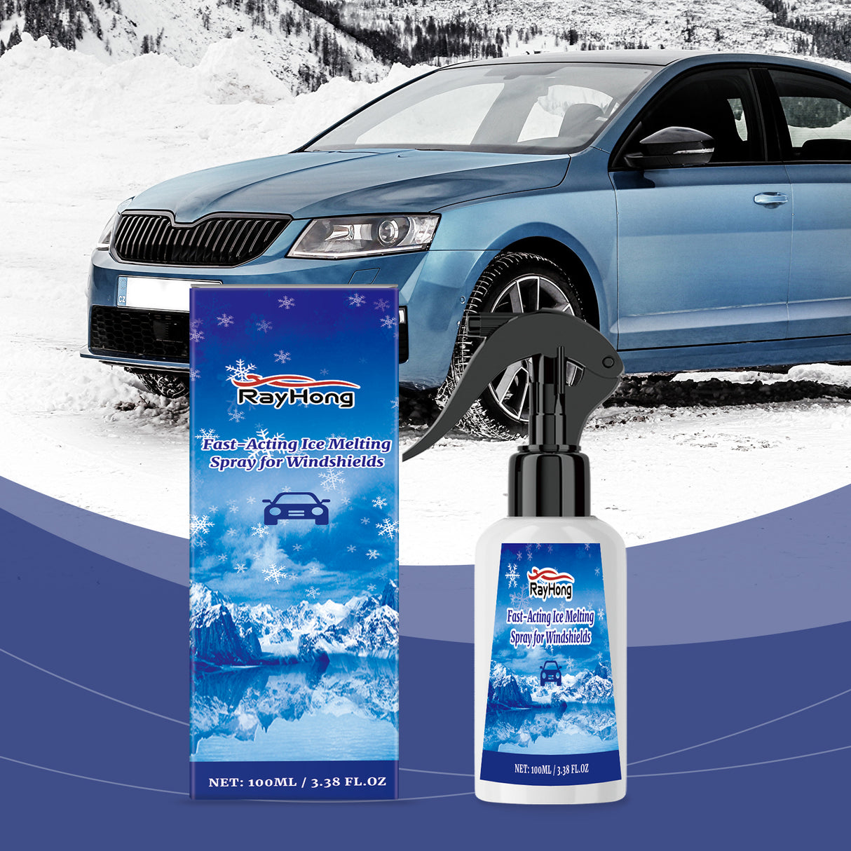 Car Windshield Defogging And Deicing Quick Snow Melt Spray - V.I.P Digital Presence