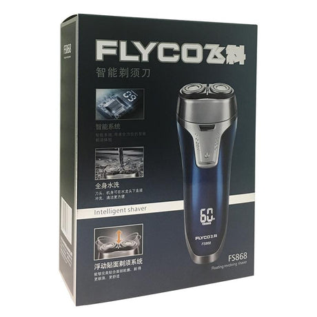 Flyco  Electric Razor 2 independent floating heads Full Body washable Electric shaver FS868 - V.I.P Digital Presence