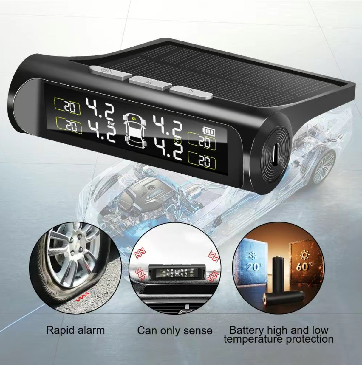 Monitor TPMS SolarTire