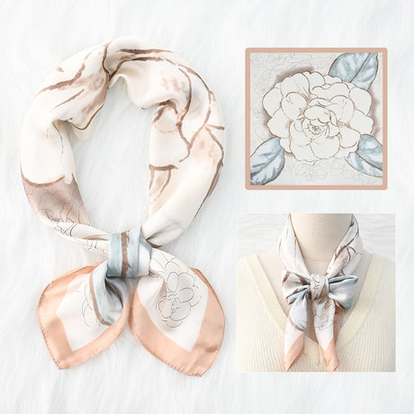 Silk Scarf Women's Sunscreen Beach Imitation Silk Versatile Silk Scarf Neckband - V.I.P Digital Presence