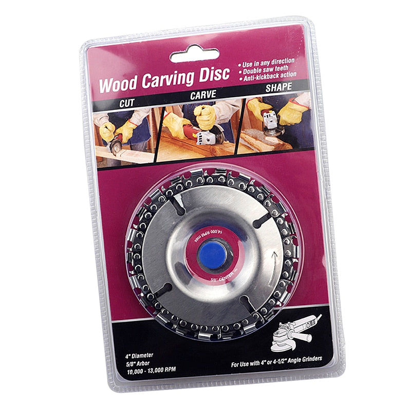 Wood Plastics 4 Inch 22 Tooth Grinder Disc Fine Chain Saw 4 Inch Angle Carving Culpting For 100/115 Angle Grinder - V.I.P Digital Presence