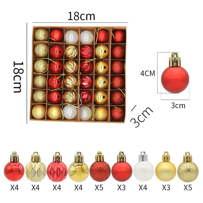 Christmas balls Christmas gifts decorations a variety of mixed 36PCS - V.I.P Digital Presence