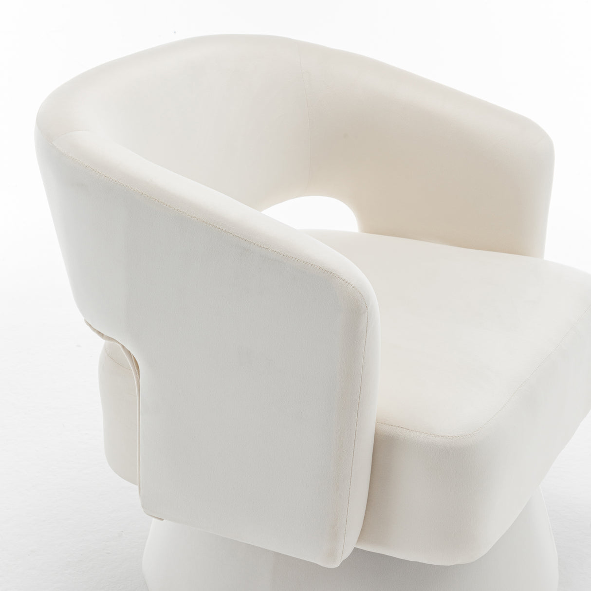 Swivel Barrel Chair, Velvet Accent Armchair 360 Degree Swivel Club Chair for Living Room Bedroom Reception Room - V.I.P Digital Presence