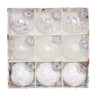 Christmas balls, silk balls, winding balls, painted balls, 8cm, 9pcs, boxed Christmas decorations - V.I.P Digital Presence