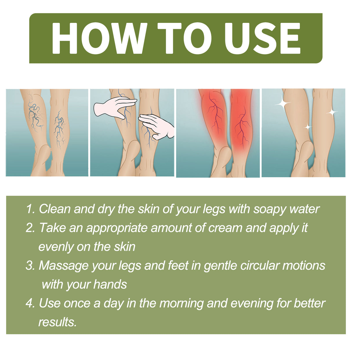 Vein Therapy Cream, Soothe Sore Swollen Leg Blood Vessels Repair Veins Body Care Cream - V.I.P Digital Presence