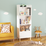 Kids 4-Tier Bookcase Children's Book Display Bookshelf Toy Storage Cabinet Organizer for Children's Room Playroom - V.I.P Digital Presence