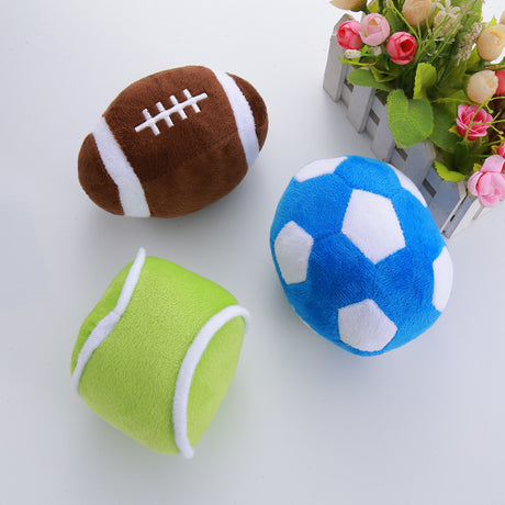 Pet Plush Squeaky Simulation Ball Dog Toy - V.I.P Digital Presence