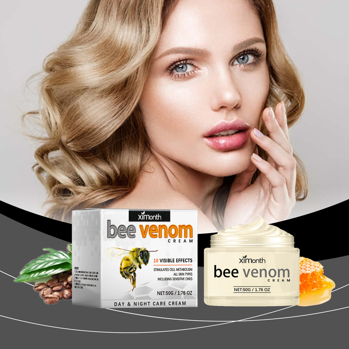 Bee-Venom Anti-Wrinkle Firming Face Cream Moisturizes, Hydrates, Lightens, Brightens And Lifts Fine Lines - V.I.P Digital Presence