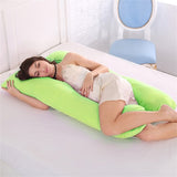 Almohada de embarazo, ropa de cama, almohada de cuerpo entero para embarazadas, cómoda almohada en forma de U, almohadas largas de apoyo para dormir de lado
