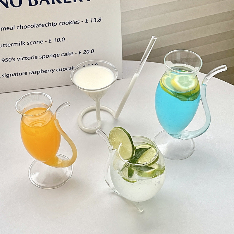 Creative Glass Cup Coffee Milk Mug Irregular Whisky Cocktail Wine Glasses Juice Coffee Mugs Christmas Gifts - V.I.P Digital Presence