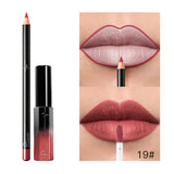 Pudaier 36 Color Matte Lip Gloss Lip Liner Matte Matte Lip Glaze Lipstick Pencil - V.I.P Digital Presence