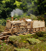 Tren Jeep, camión, juguete para niños, rompecabezas 3D de madera, ensamblado a mano, regalo para niños