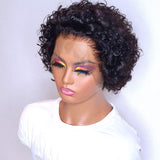 Curly Pixie Cut Lace Wig Human Hair - V.I.P Digital Presence