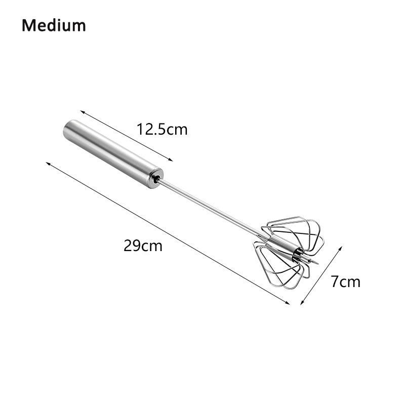 Stainless Steel Egg Beater Semi-Automatic Hand Press Rotary Household Kitchen Manual Egg - V.I.P Digital Presence