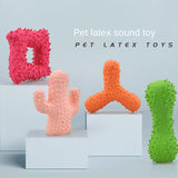 New Pet Latex Toy with Spiked Bone and Four-Corner Square Latex Sound Toy Durable Teeth-Cleaning Dog Toy - V.I.P Digital Presence
