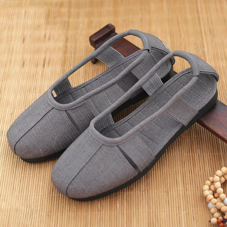 Monk Shoes Single Shoes Arhat Shoes Men's Cloth Top Cotton Shoes Monk Light soled Meditation Shoes - V.I.P Digital Presence