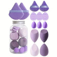 14 Pcs Purple Pink Black Make Up Makeup Sponge Triangle Blender Sponges Powder Press Puffs Set - V.I.P Digital Presence
