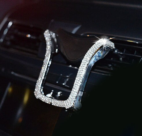 Universal Car Phone Holder with Bing Crystal Rhinestone Car Air Vent Mount Clip Cell Phone Holder for iPhone Samsung Car Holder - V.I.P Digital Presence