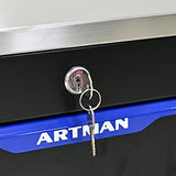 5 DRAWERS MULTIFUNCTIONAL TOOL CART WITH WHEELS-BLACK+BLUE - V.I.P Digital Presence