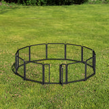 Outdoor 12 piece dog fence, 24 inch portable indoor game fence for small dog pets. Black, 22.2 inches wide x 23.6 inches high. - V.I.P Digital Presence