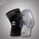 Strap support sports knee pads silicone shock absorption protection knee automatic closure outdoor sports - V.I.P Digital Presence