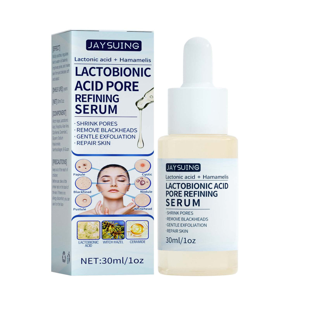 Lactose Solution, Exfoliate Remove Blackheads Shrink Pores Clean And Moisturize SkinEssence